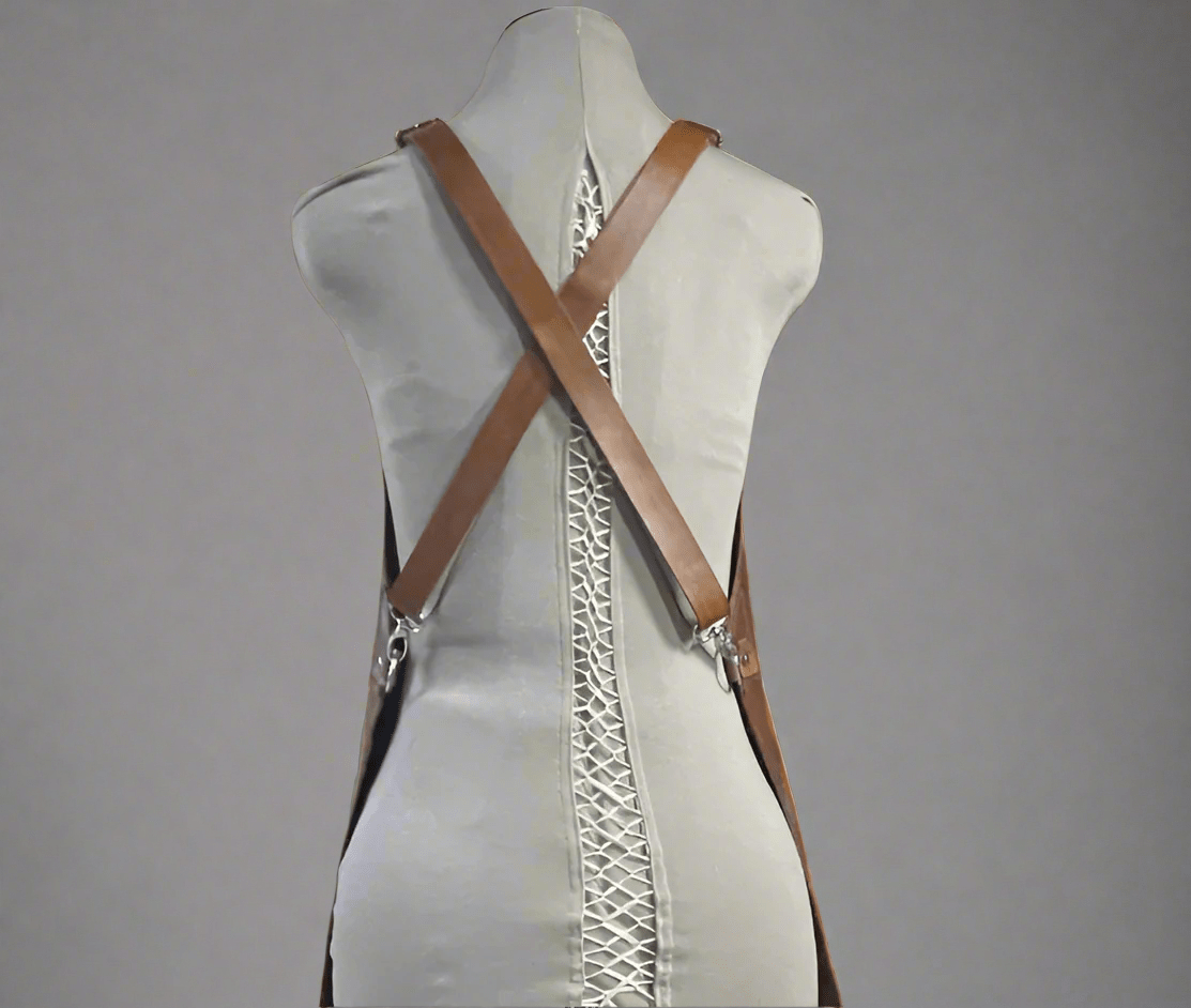 full leather apron durable workshop kitchen everyday use