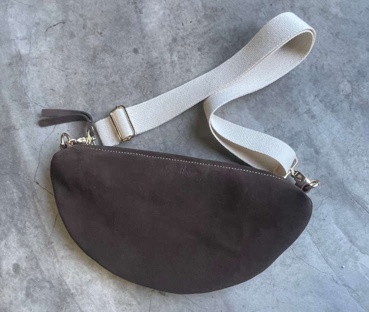 Halfmoon crossbody / sling Suede collection