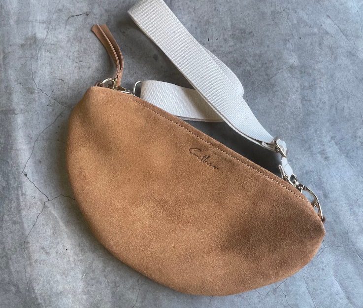 Halfmoon crossbody / sling Suede collection
