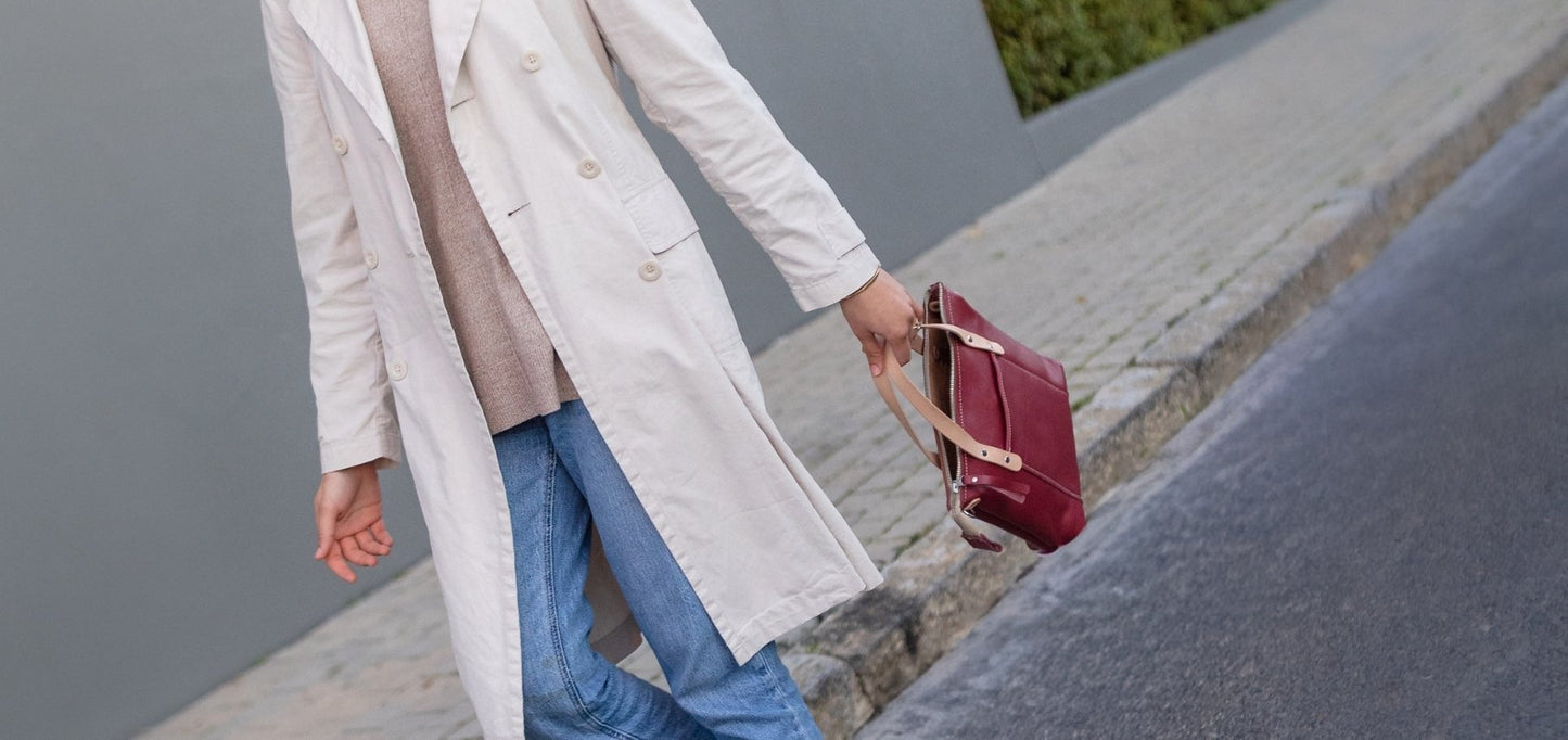 Mini lux leather shopper bag