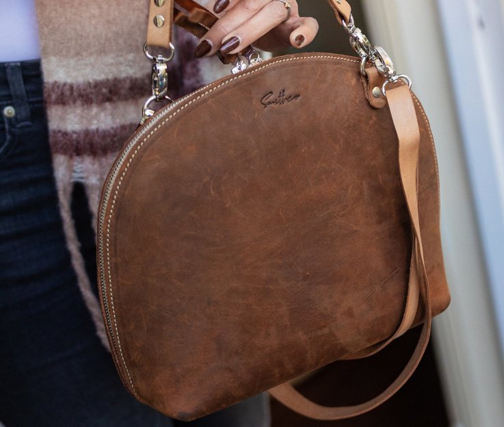 Arc gone large crossbody leather bag